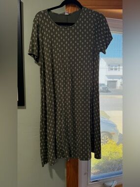 Old Navy Olive Green Swing Dress